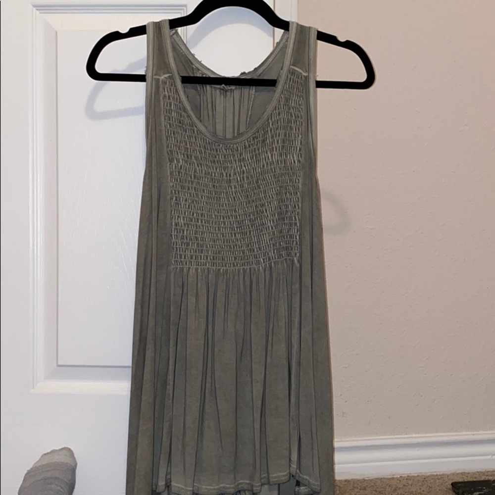 Army Green POL Sleeveless Top